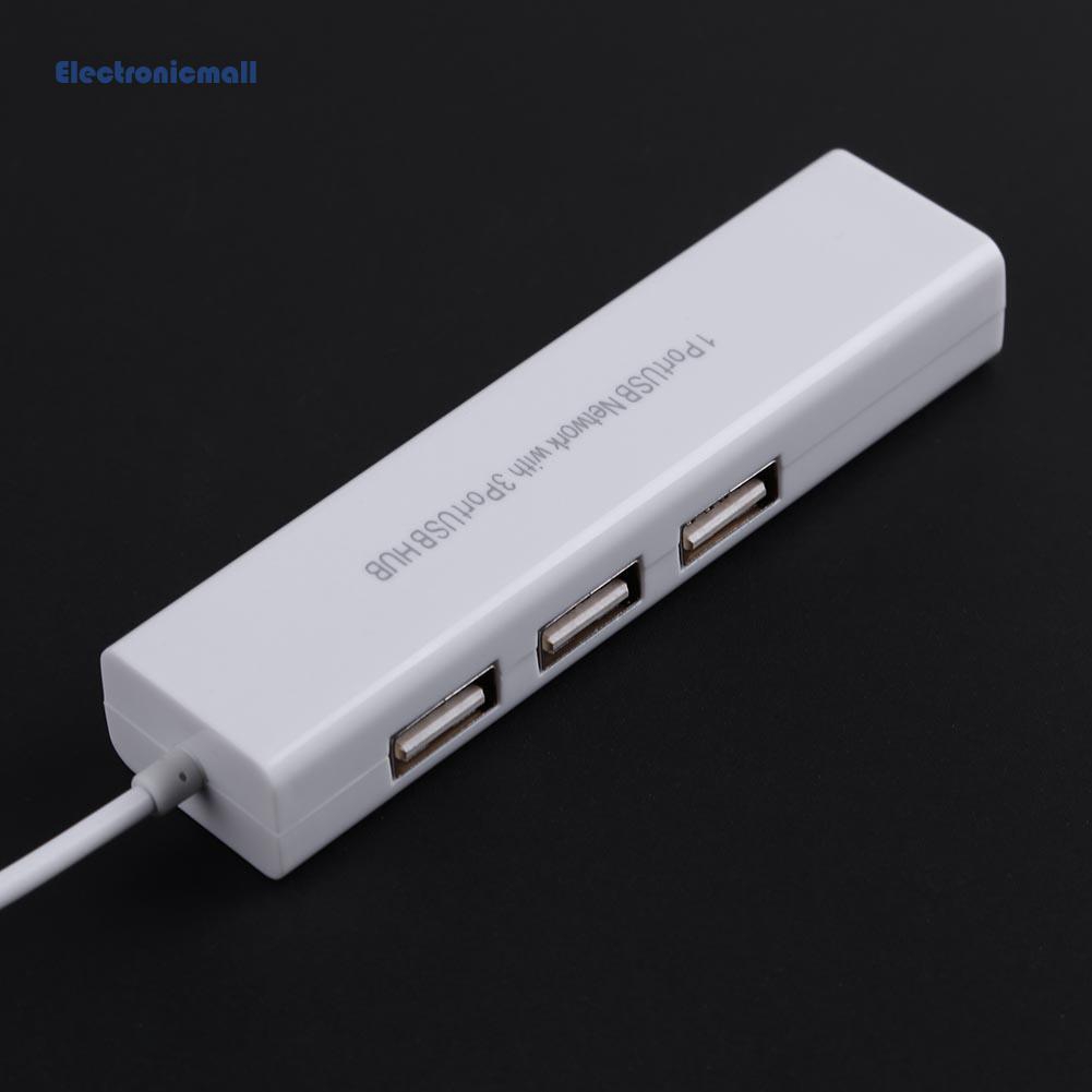 Bộ Chuyển Đổi Usb 2.0 3 Cổng 10 / 100mb Micro Usb Sang Rj45 Lan