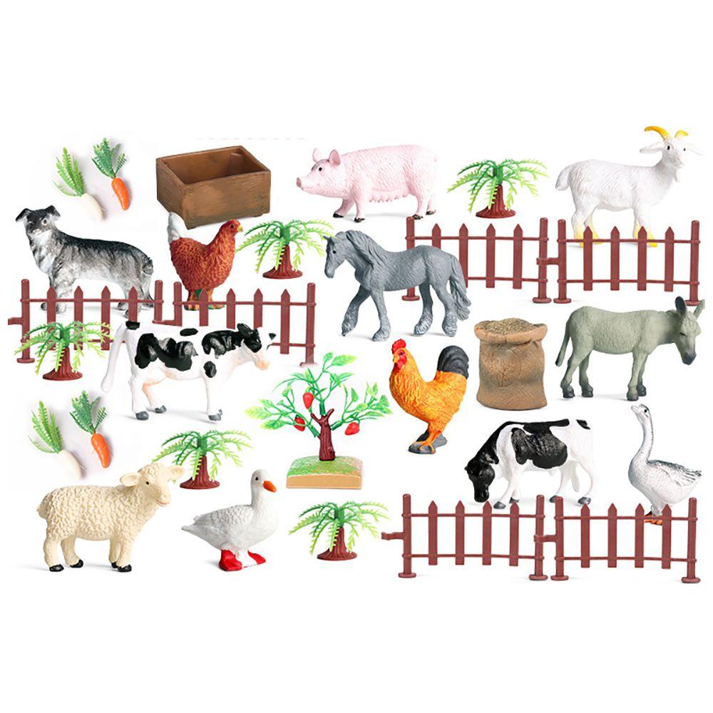 Bộ 37 Món Đồ Chơi Hình Động Vật Nông Trại Cho Bé