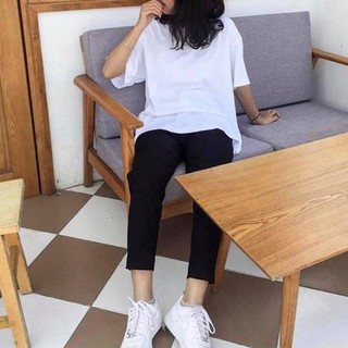 Set Áo Trắng phối Quần Kaki Đen