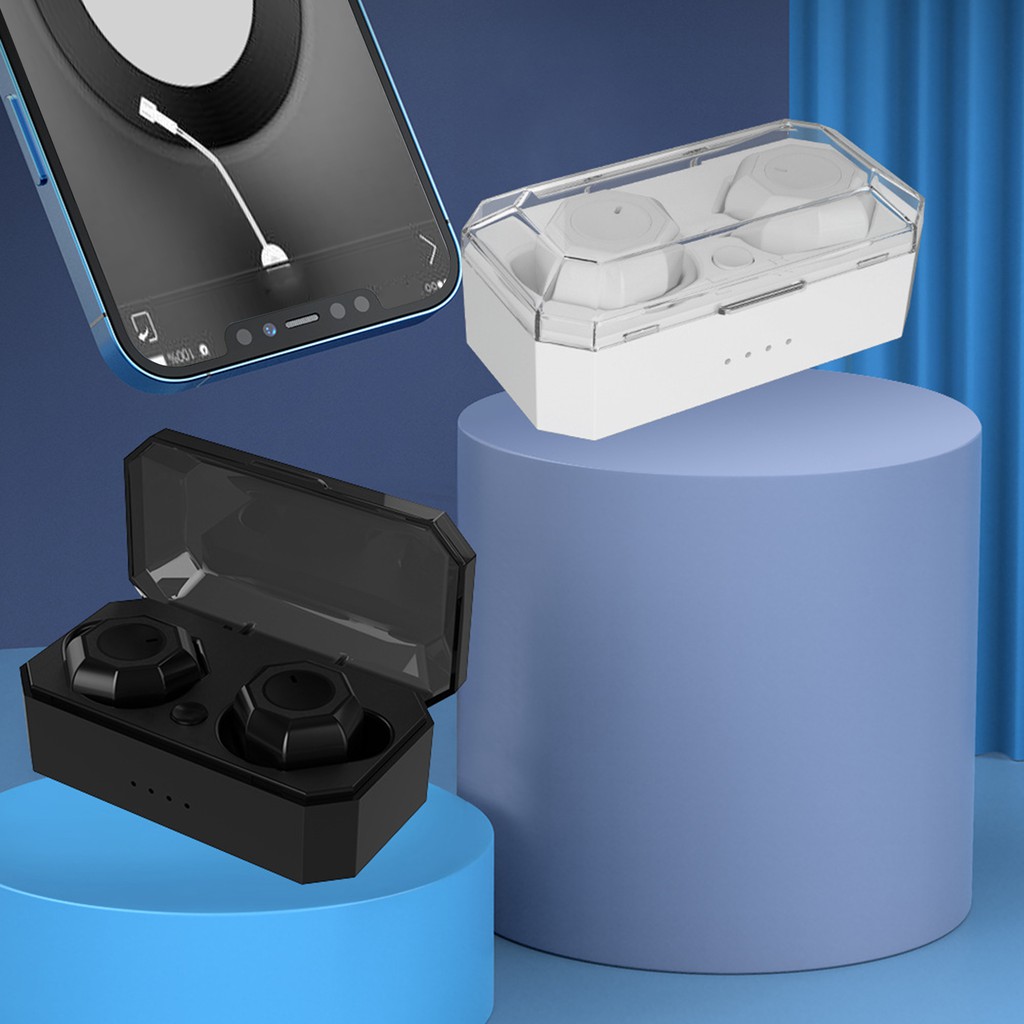 Tai Nghe Không Dây Hel + I3 Bluetooth 5.0 Mini Chống Ồn Sạc Được Thông Minh