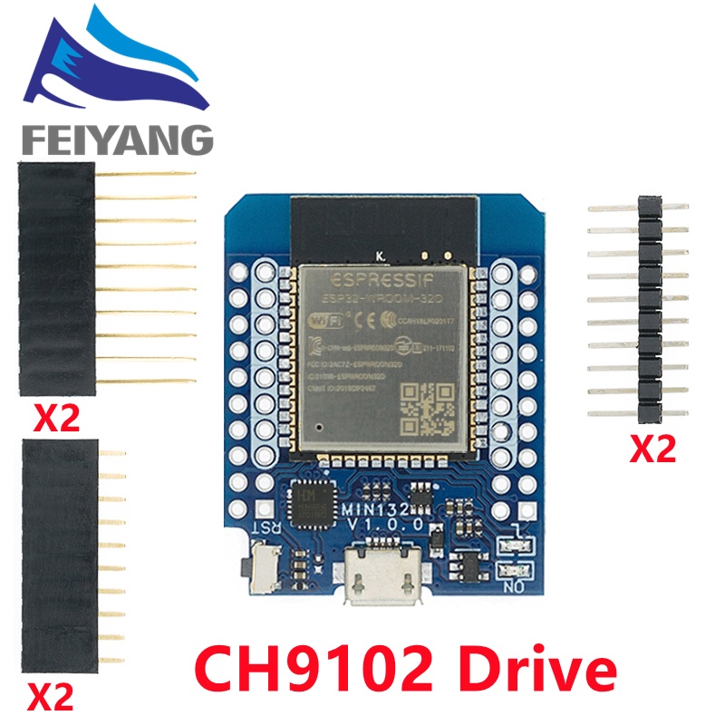 Bảng Mạch Phát Triển Wemos Mini D1 ESP8266 ESP32 ESP-32S WIFI Bluetooth CP2104 Cho Arduino