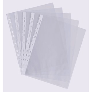 🍒 Bộ 5 Túi nilon trong đục lỗ dùng để đựng giấy hoặc tài liệu A4