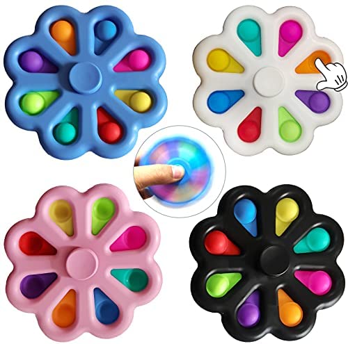 Con Quay Đồ Chơi Fidget Spinner Bằng Silicon Giúp Giảm Stress