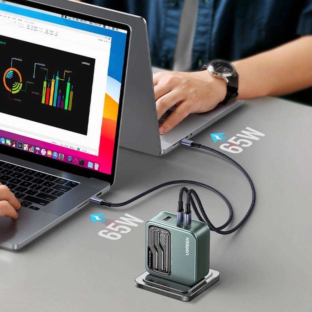 Củ sạc Laptop Táo PR0 16 lNCH M1/2021, S22 Ultra, 14 SERlES UGREEN CD289 140W PD3.1 / PPS 2.0 GaN 2C-1A