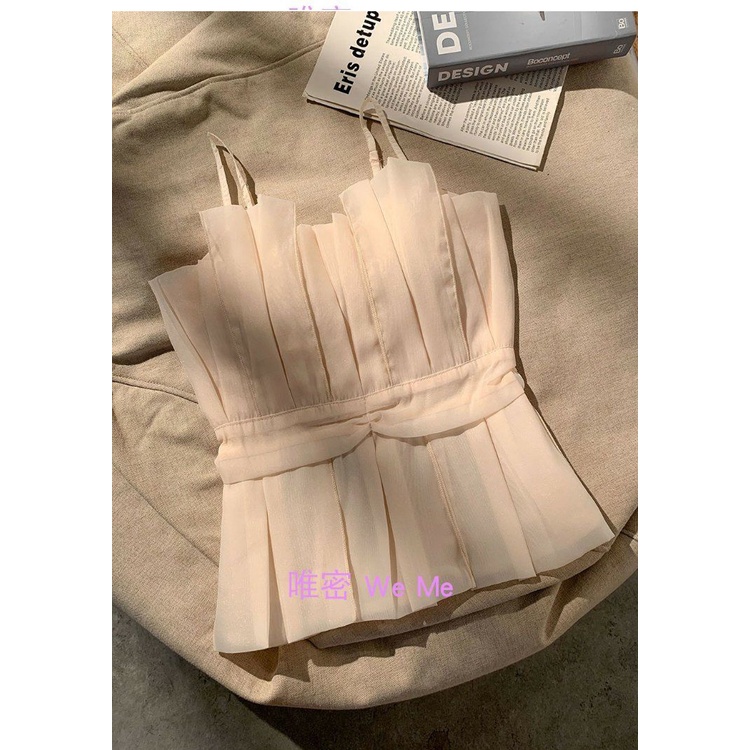 Áo Ống Hai Dây Bằng Vải Voan Thời Trang Mùa Hè Dành Cho Nữ