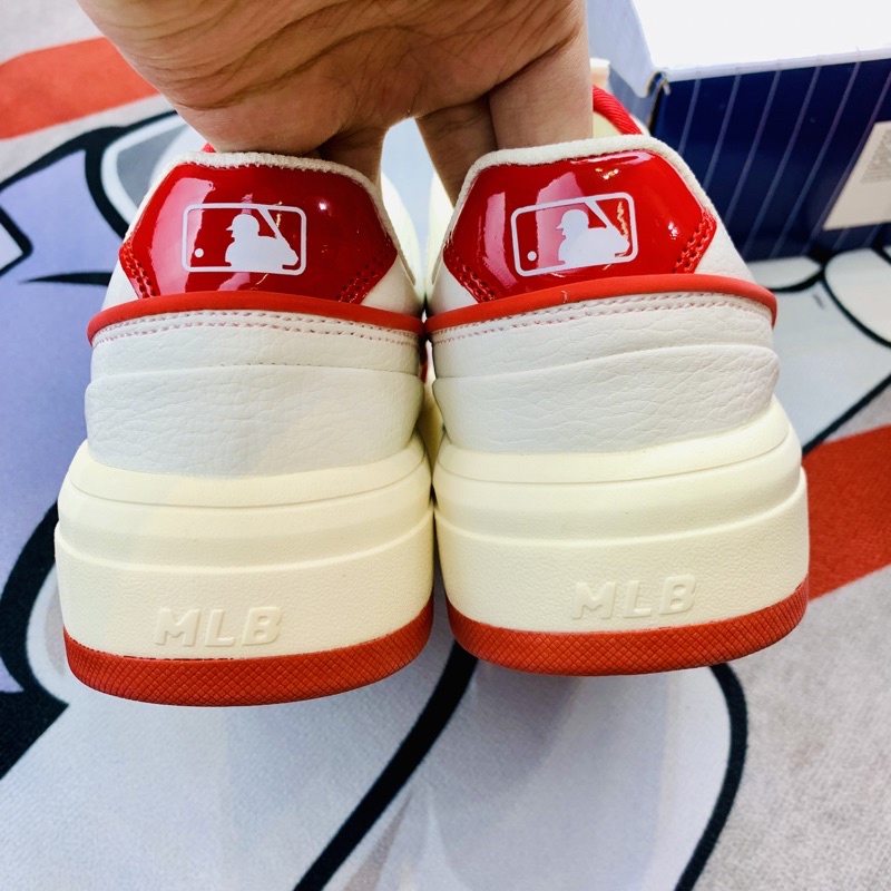 Giày thể thao cổ thấp MLB Chunky Liner Red Boston Hàng SC