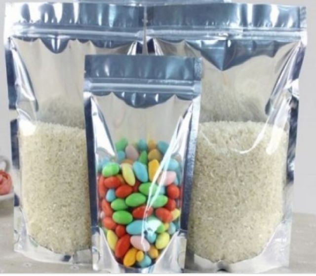 1 Kg TÚI ZIPPER 1 MẶT TRONG,1 MẶT BẠC