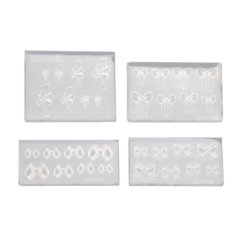 Khuôn Silicone Tạo Hình Nơ Mini Trang Trí Móng Tay
