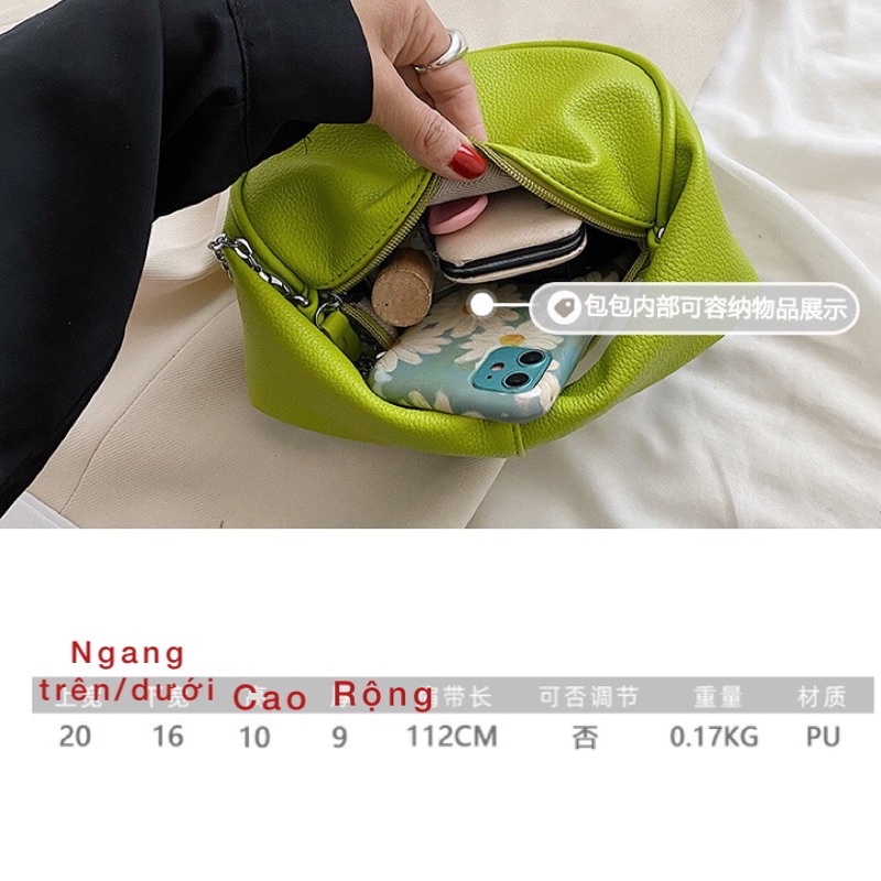 Túi đeo chéo quai xách chất mềm dày trơn đơn giản cao cấp hot 2022 thời trang hè