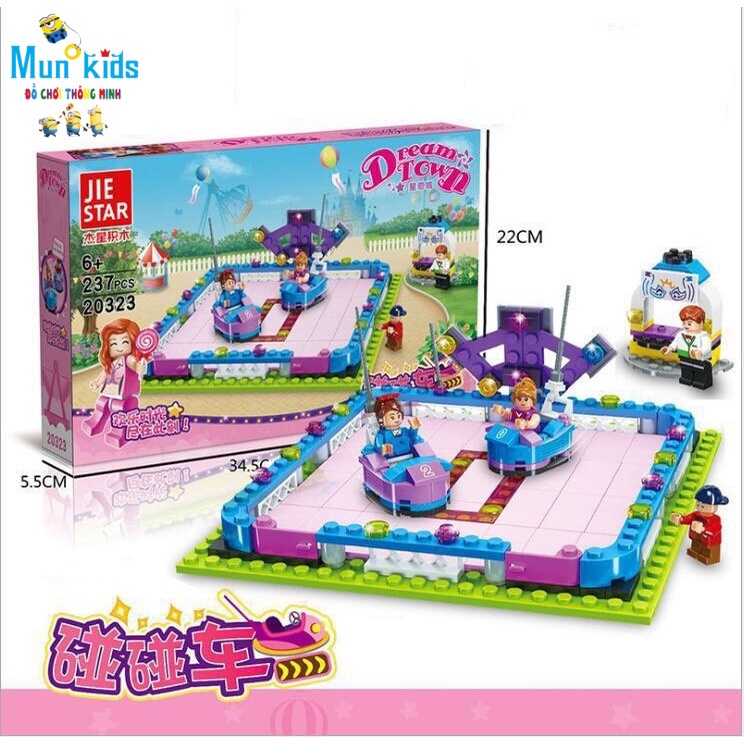 Đồ Chơi Lego Lắp Ráp Xích Đu, Đu Quay, Khu Vui Chơi, Nhà Hàng Siêu Đẹp Cho Bé - Mun Kids