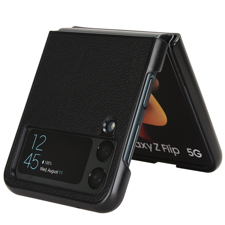 Ốp Điện Thoại Da PU Cứng Chống Sốc Cho Samsung Galaxy Z Flip 4 5G Z Flip 3 Flip 4 Flip3 5G