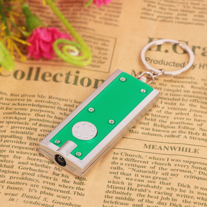 1pc đèn pin LED mini PAL có móc khóa Random Color