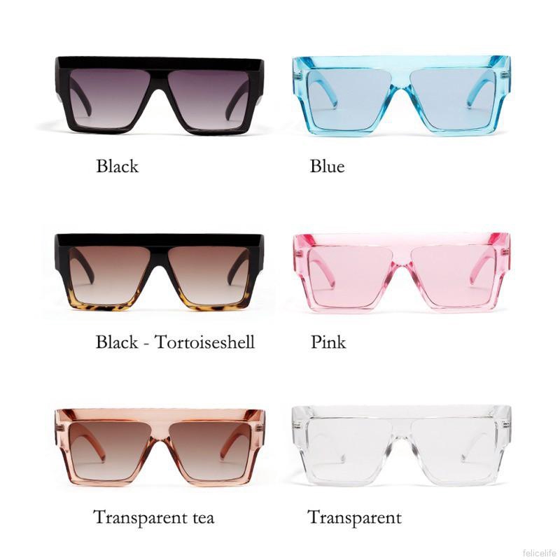 Kính râm nữ gọng nhựa PC tròng vuông nhiều màu | BigBuy360 - bigbuy360.vn