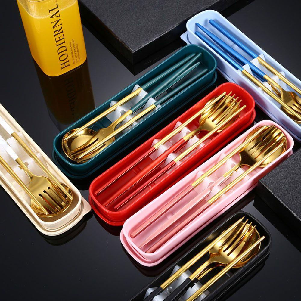 Bộ Dụng Cụ Ăn Uống 1 Món Thiết Kế Nhiều Màu Dễ Sử Dụng