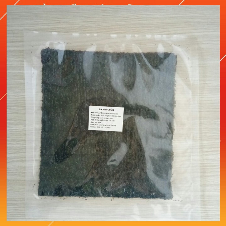 Rong Biển Cuộn Cơm  100 lá