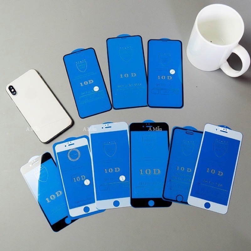 Cường Lực Iphone Full màn 10D - Cường lực IP full mã