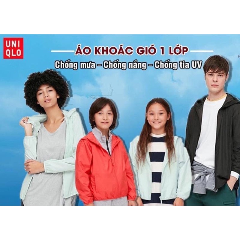 Áo gió trẻ em chính hãng uniqlo Nhật