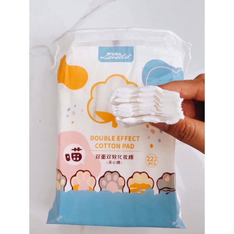 Bông Tẩy Trang Cotton 100% Gói 100pc, 222pc Cotton Pad Hãng Laneila Phụ Kiện Nữ