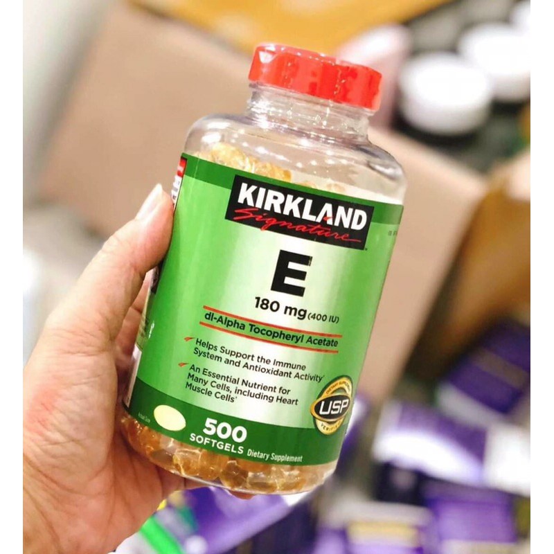 Thực phẩm chức năng Kirkland Signature Vitamin E 400 IU