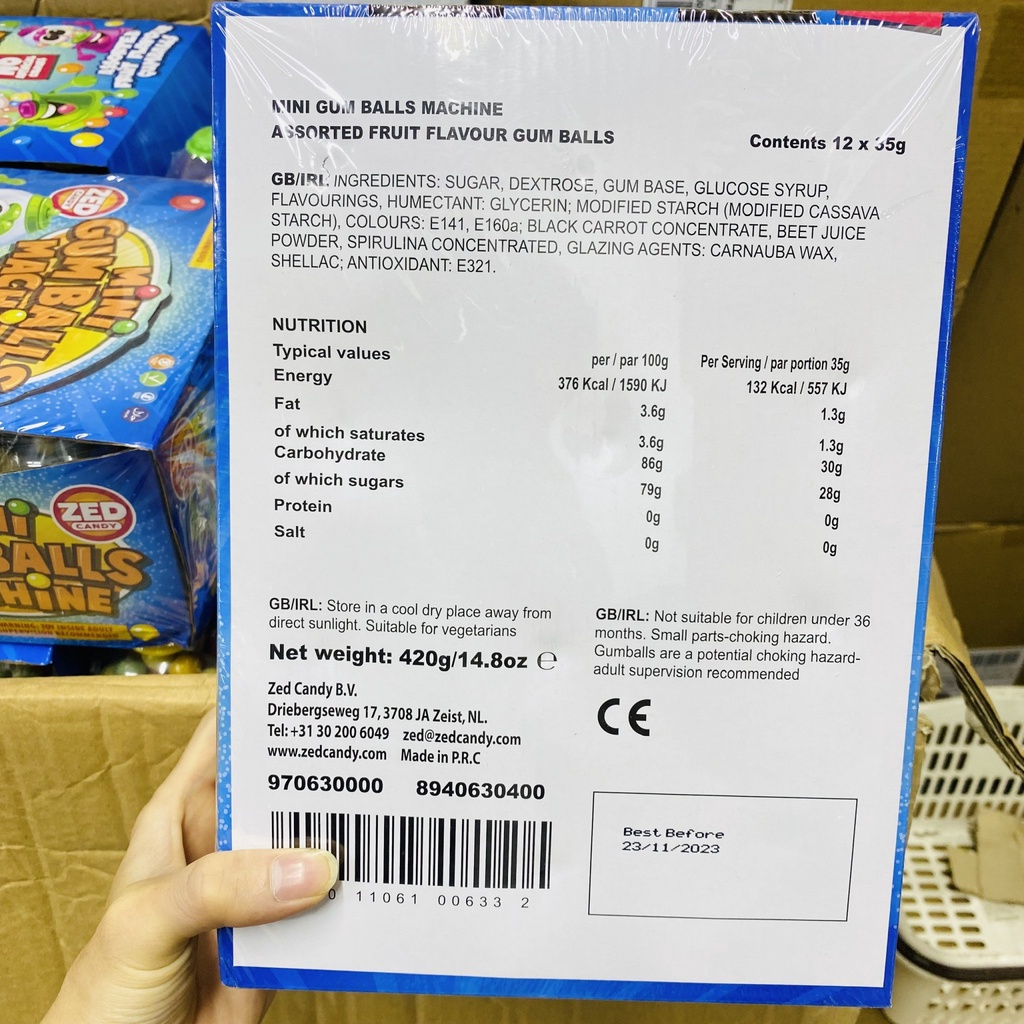 Máy Bán Kẹo Mini Candy Machine , Kẹo Đồ Chơi Cho Bé 35gr Vị Hoa Quả Zed Candy BeeMax