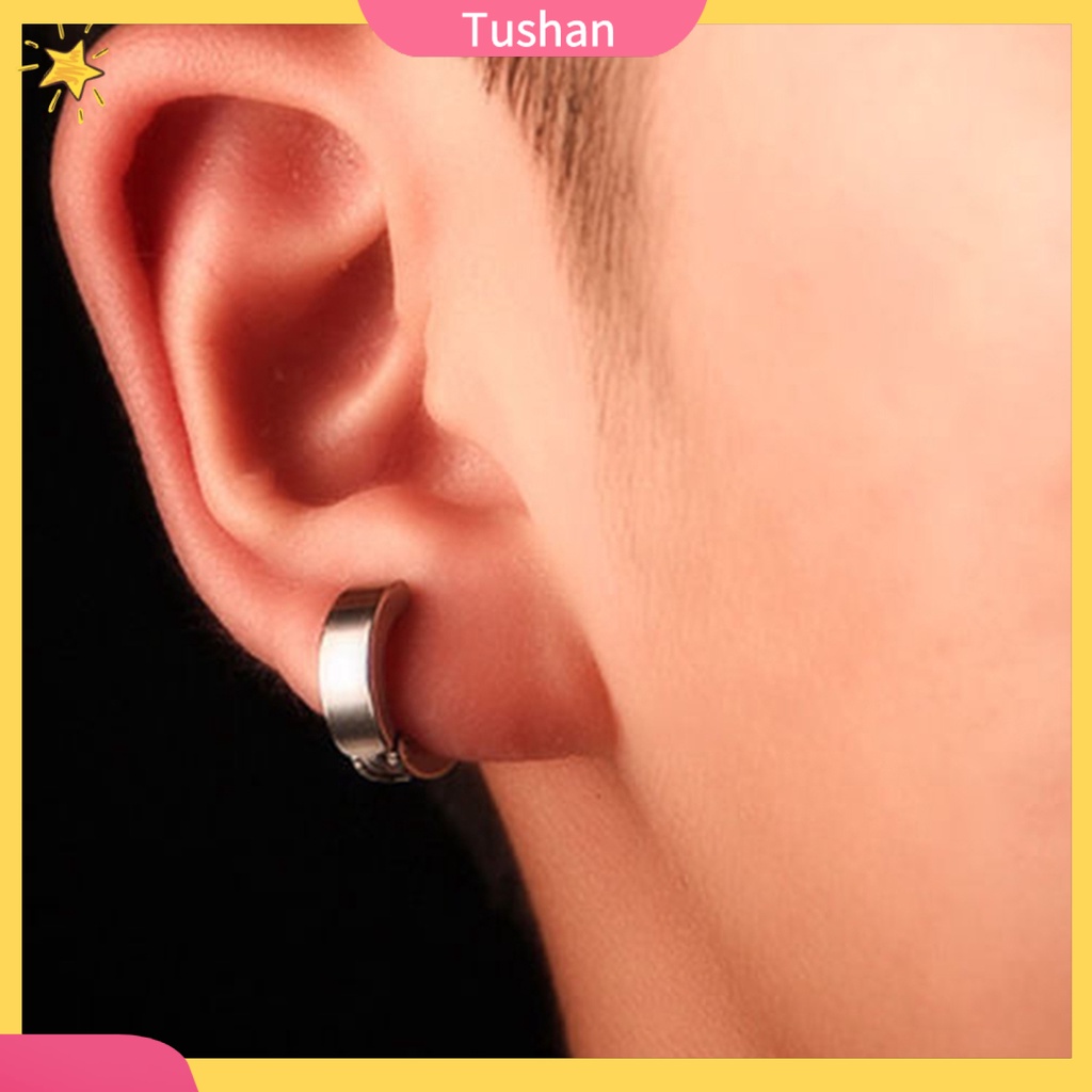 Khuyên tai nam chất liệu thép không gỉ thời trang sang trọng