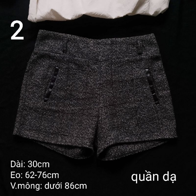 |2hand| Quần short nhật nữ - jean - kaki - dạ P1