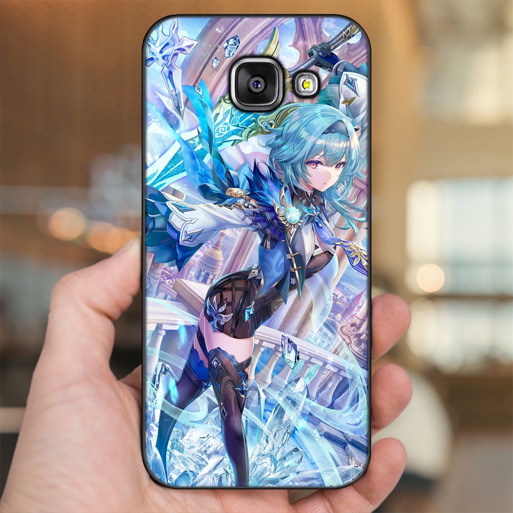 Ốp lưng Samsung A3 2016, A5 2016, A7 2016 viền đen in hình Eula Genshin Impact