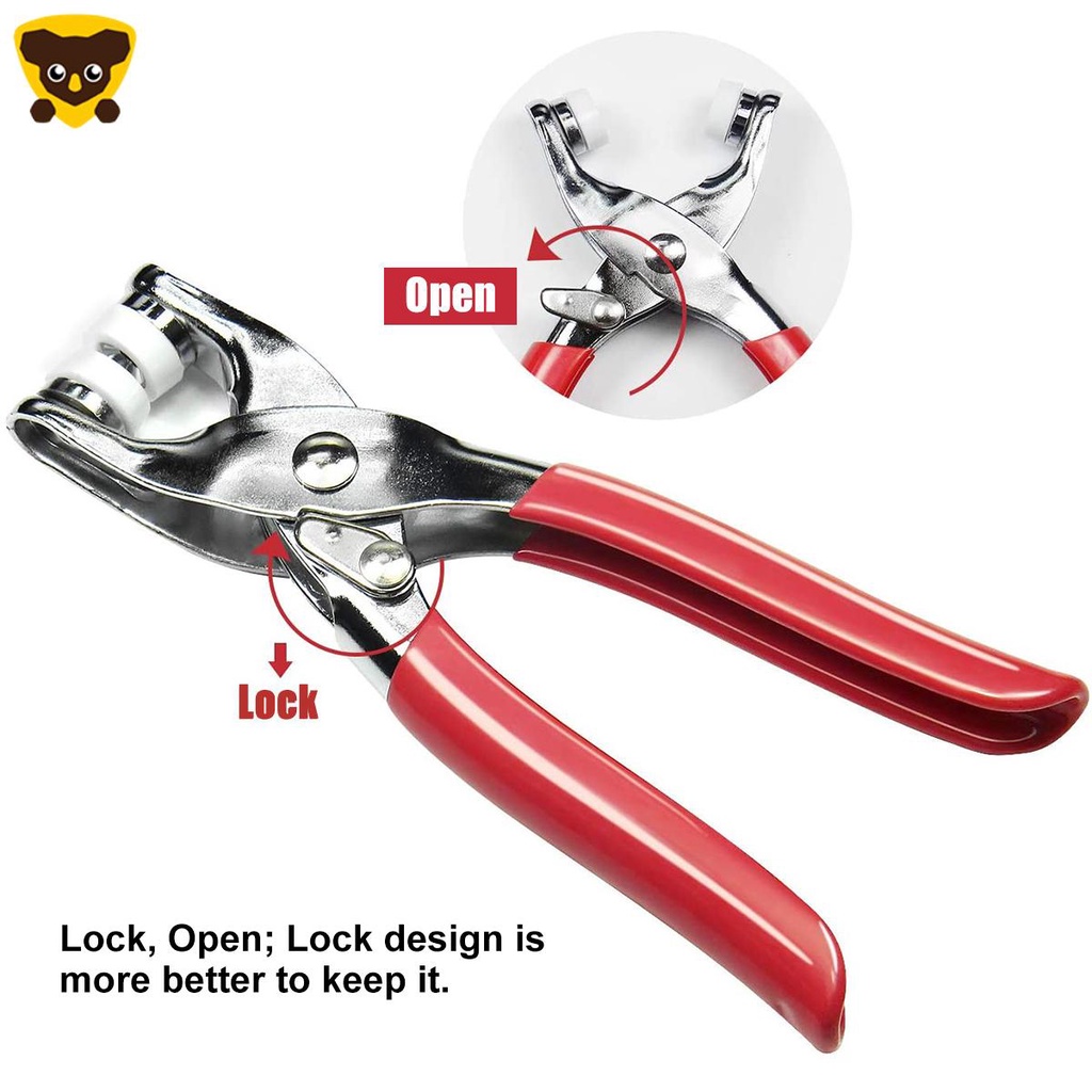 Bộ 50 Đinh Tán 9.5mm Kèm Kìm Bấm Nút Kim Loại Shopcyc1288