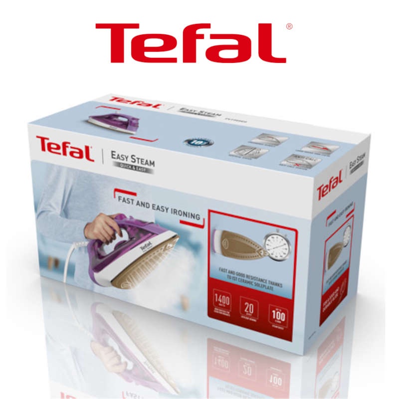 Bàn ủi hơi nước Tefal Easy Stream FV1955E0 công suất 1400W bảo hành 24 tháng