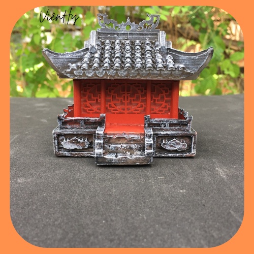 Phụ kiện trang trí hồ cá, bể cá, tiểu cảnh, thủy sinh, bán cạn, mô hình. TC023- Nhà mô hình.