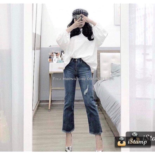 Quần jeans ống loe
