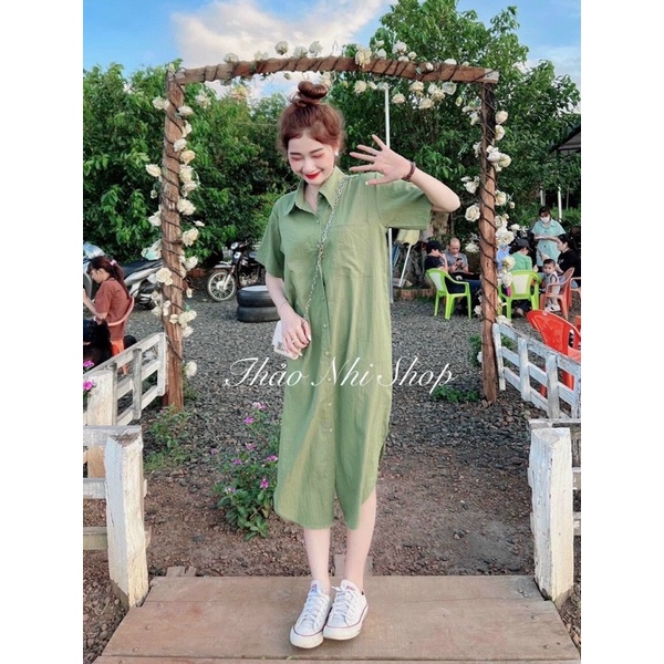 Đầm Sơ Mi suông