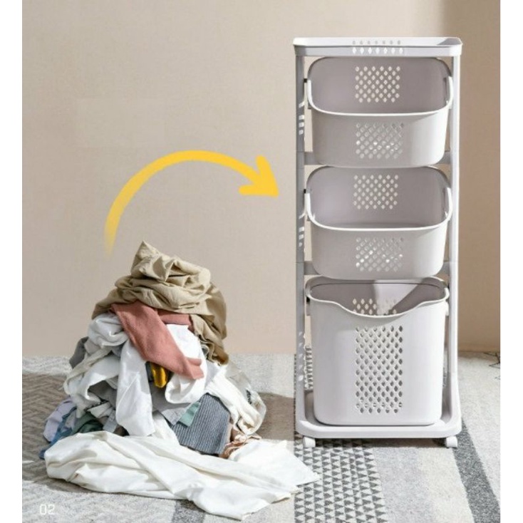 Kệ đựng đồ đa năng nhiều tầng có bánh xe tiện lợi Việt Nhật