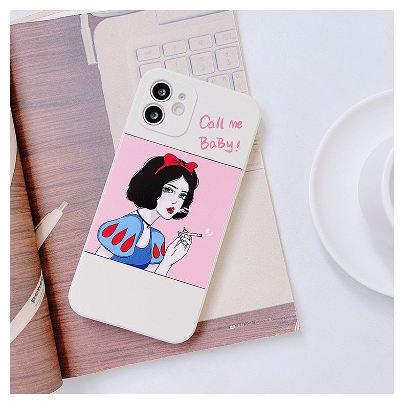 Ốp lưng BVC cạnh vuông giả 14 cô gái 5 6 5s/6/6plus/6s/6splus/7/7plus/8/8plus/x/xr/xs/11/12/pro/promax/13/14Promax