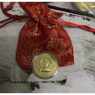 Túi đồng xu hình Phật nepal may mắn cho gia chủ