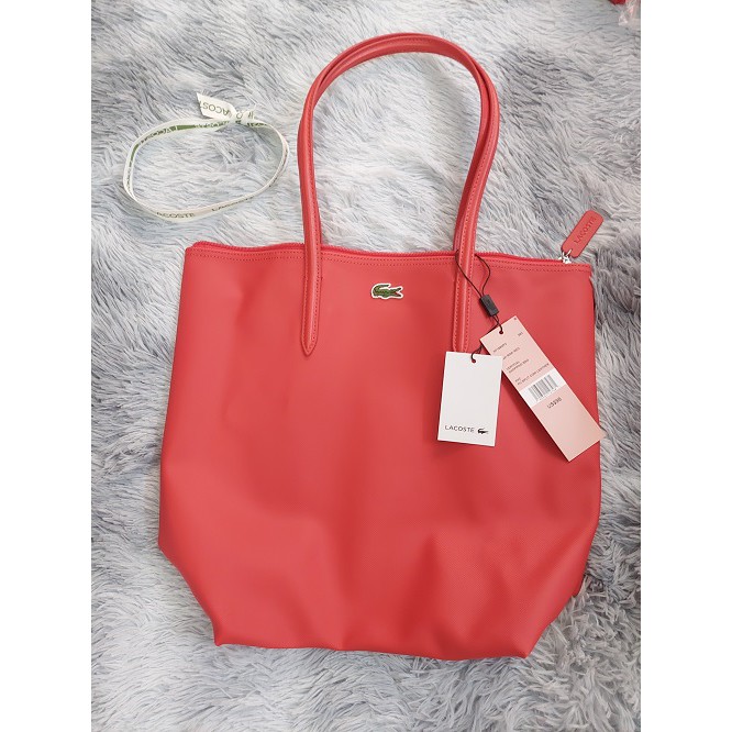 Túi Nữ Lacoste Vertical Shopping Bag High Risk Red NF1890PO 883