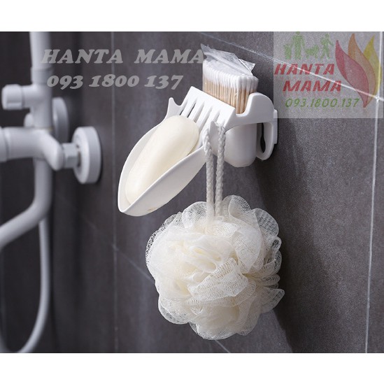Free Ship  Giá đỡ xà bông, và các vật dụng phòng tắm dán tường chắc chắn