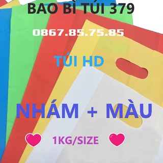 1KG Túi Xốp HD Nhám Màu, Bịch đựng hàng gói hàng online tiện dụng tiết kiệm