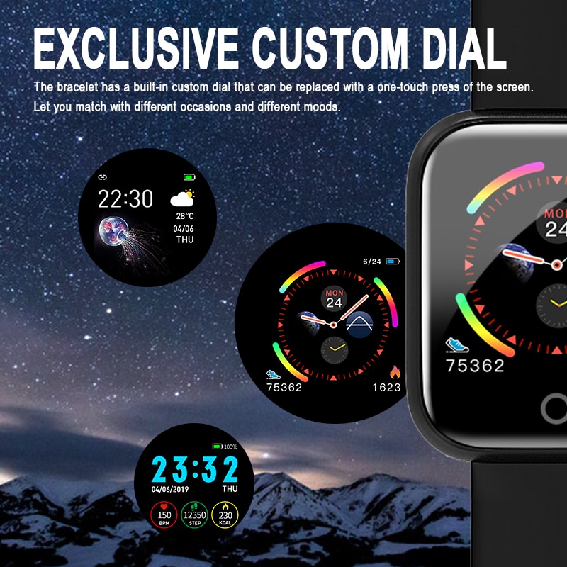 Đồng Hồ Thông Minh I5 Chống Thấm Nước Ip67 Theo Dõi Sức Khỏe Kèm Phụ Kiện