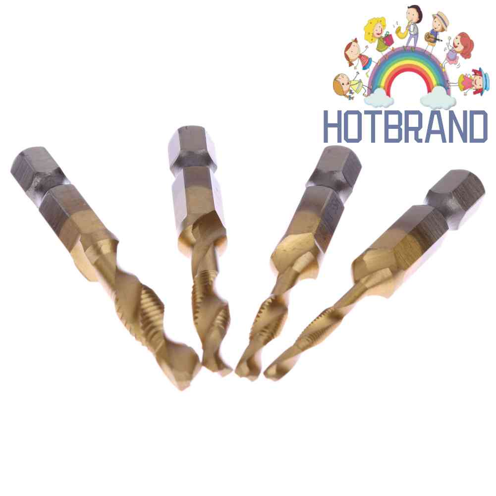 Set 4 Mũi Khoan Xoắn Ốc 1/4 Inch