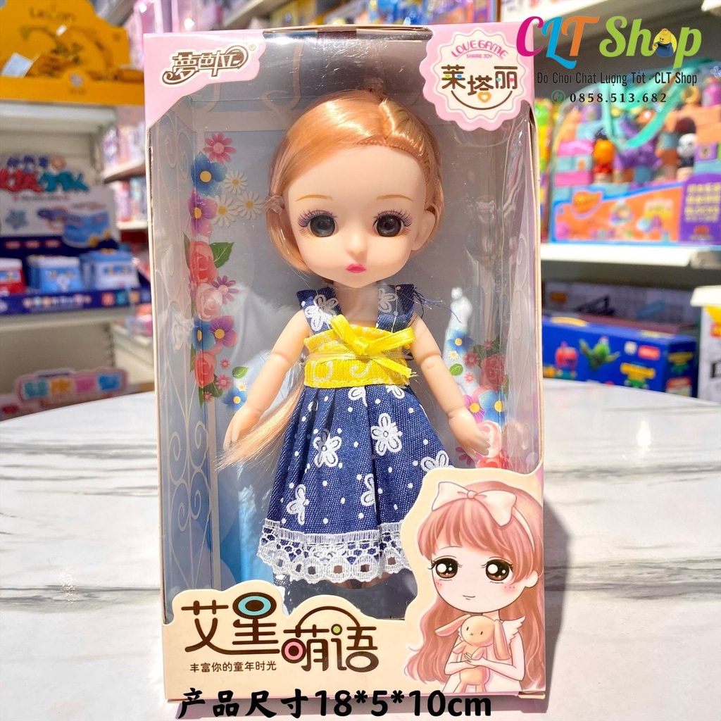 Đồ chơi búp bê hộp 6 búp bê Barbie xinh xắn làm quà tặng bé gái