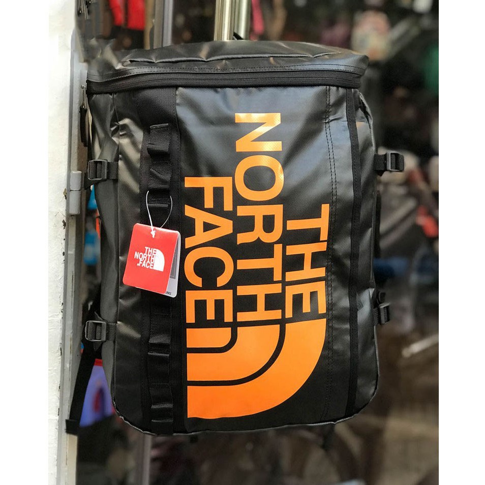 Balo Nam Nữ North Face Du lịch Chống Nước - màu ĐEN CAM