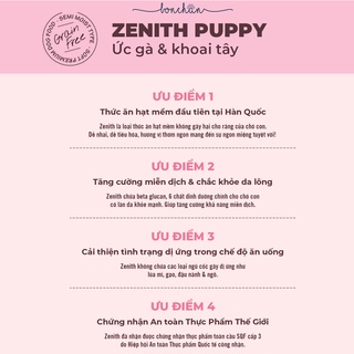 [3kg] Hạt mềm Zenith Puppy/ Adult cho chó mọi lứa tuổi