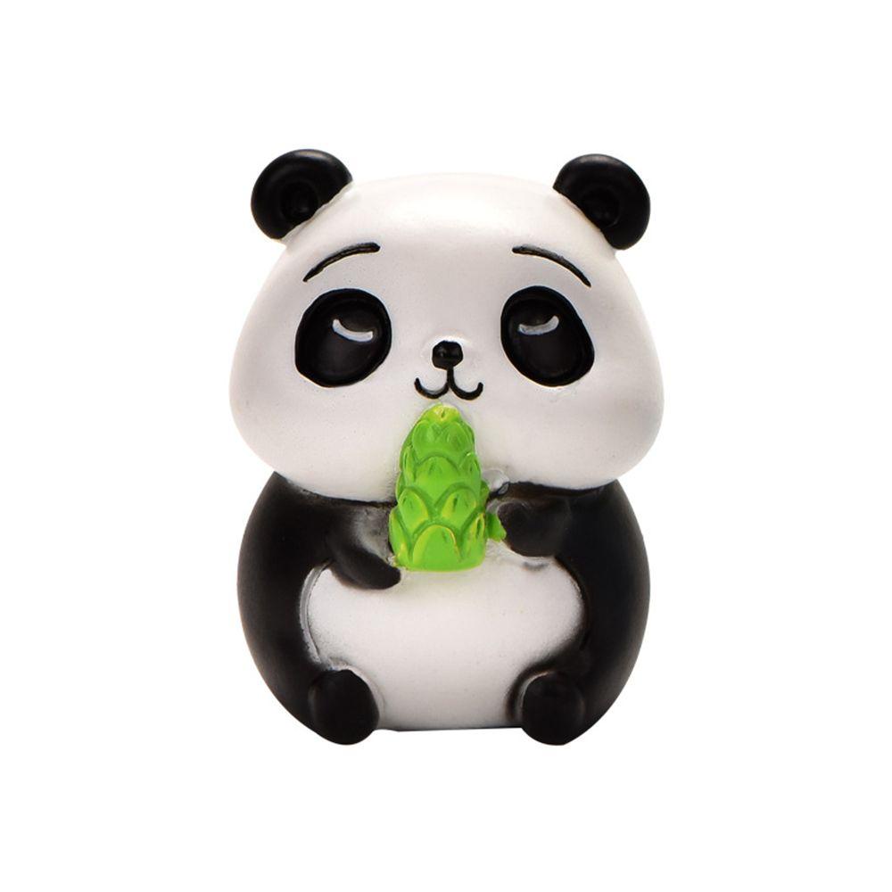 Yan1 Mô Hình Gấu Trúc Ăn Uống Mini DIY