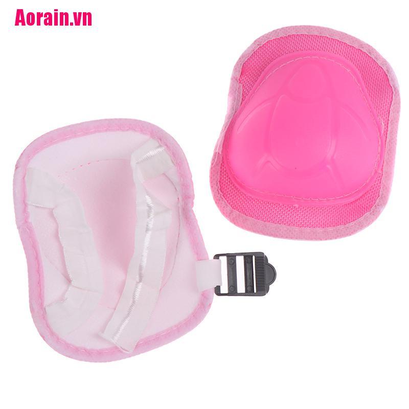 Bộ 6 Miếng Đệm Bảo Vệ Đầu Gối / Khuỷu Tay / Khuỷu Tay Cho Bé Khi Đi Xe Đạp