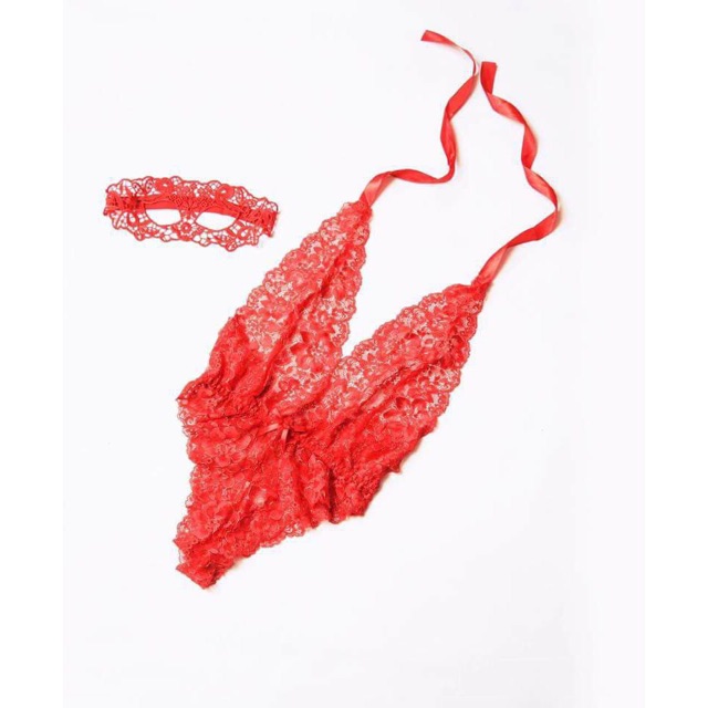 bodysuit ren kim tuyến kèm mặt nạ | BigBuy360 - bigbuy360.vn