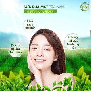 Sữa rửa mặt trà xanh the nature book