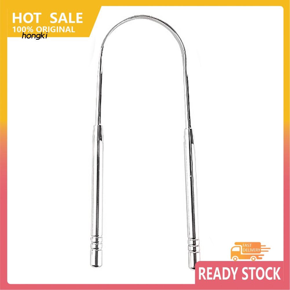 Dụng Cụ Cạo Lưỡi Bằng Thép Không Gỉ Giữ Sạch Răng Miệng Kèm Hộp Đựng