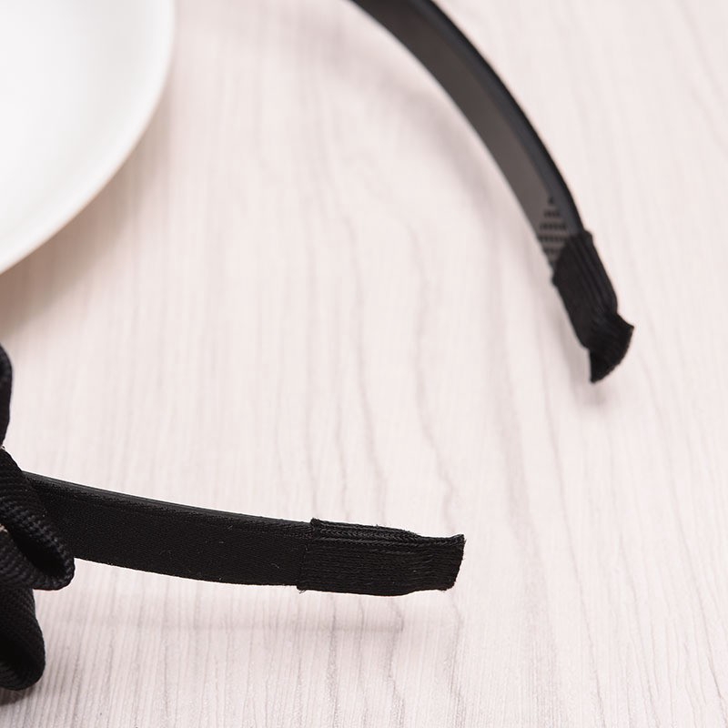 Cài Tóc Nơ Màu Trơn Phong Cách Hàn Quốc