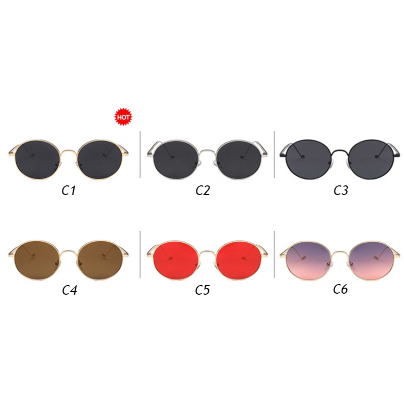 Kính Mát Gọng Elip Chống Tia Uv Thời Trang Hàn Quốc